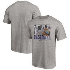 Men's Tampa Bay Rays Fanatics Branded Heather Gray Cooperstown Collection Winning Time T-Shirt