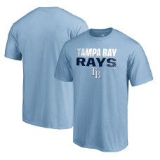 Men's Tampa Bay Rays Fanatics Branded Light Blue Fade Out T-Shirt