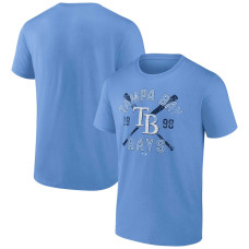 Men's Tampa Bay Rays Fanatics Branded Light Blue Second Wind T-Shirt