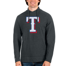Men's Texas Rangers Antigua Heathered Charcoal Team Reward Pullover Sweatshirt