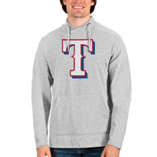 Men's Texas Rangers Antigua Heathered Gray Reward Pullover Sweatshirt