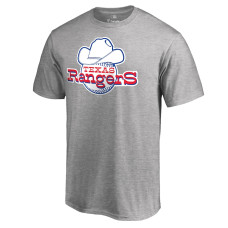 Men's Texas Rangers Fanatics Branded Ash Cooperstown Collection Forbes T-Shirt