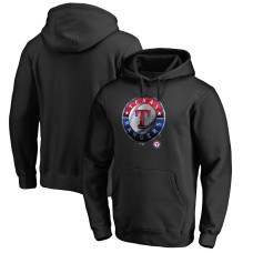 Men's Texas Rangers Fanatics Branded Black Midnight Mascot Pullover Hoodie