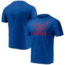 Men's Texas Rangers Fanatics Branded Royal Primary Pill Space Dye T-Shirt