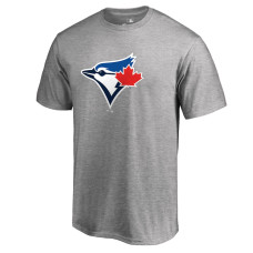 Men's Toronto Blue Jays Ash Secondary Color Primary Logo T-Shirt
