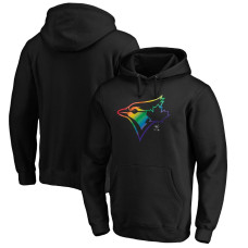 Men's Toronto Blue Jays Fanatics Branded Black Team Pride Logo Pullover Hoodie