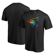 Men's Toronto Blue Jays Fanatics Branded Black Team Pride Logo T-Shirt
