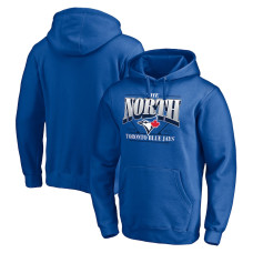 Men's Toronto Blue Jays Fanatics Branded Royal The North Team Fitted Pullover Hoodie