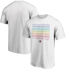 Men's Toronto Blue Jays Fanatics Branded White City Pride T-Shirt
