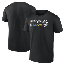 Men's Washington Nationals Fanatics Branded Black City Pride T-Shirt