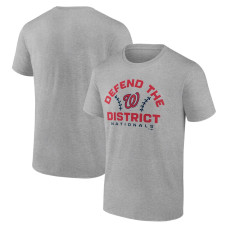 Men's Washington Nationals Fanatics Branded Heather Gray Team Go For Two T-Shirt