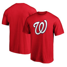 Men's Washington Nationals Fanatics Branded Red Official Logo T-Shirt