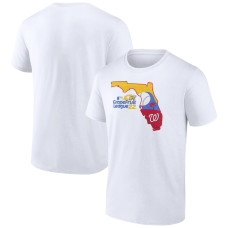 Men's Washington Nationals Fanatics Branded White 2022 MLB Spring Training Grapefruit League State Fill T-Shirt